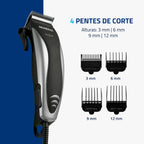 Cortador de Cabelos Hair Stylo Mondial Preto e Prata 10W CR-02