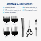 Cortador de Cabelos Hair Stylo Mondial Preto e Prata 10W CR-02